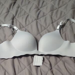 Seamless Padded Gray Bra